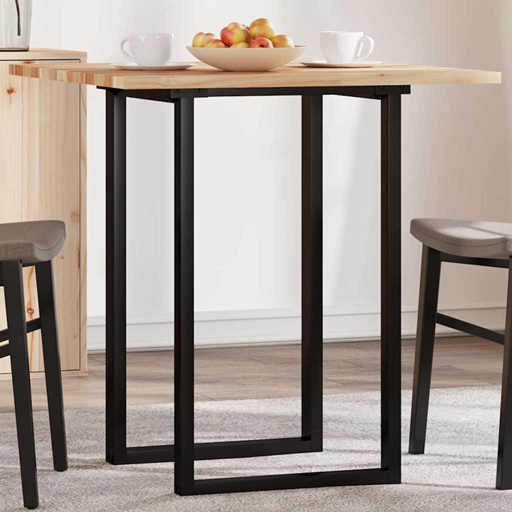 Bordplade 70x70x2 cm firkantet massivt akacietræ billede