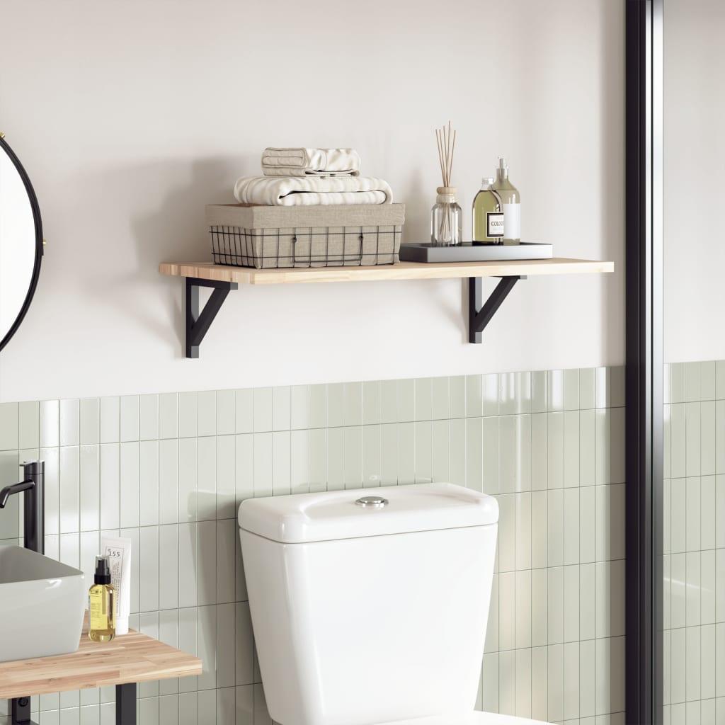 Bordplade 100x40x2 cm rektangulær massivt akacietræ billede