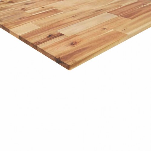 Bordplade 80 × 70 × 2 cm - rektangulær i massivt akacietræ