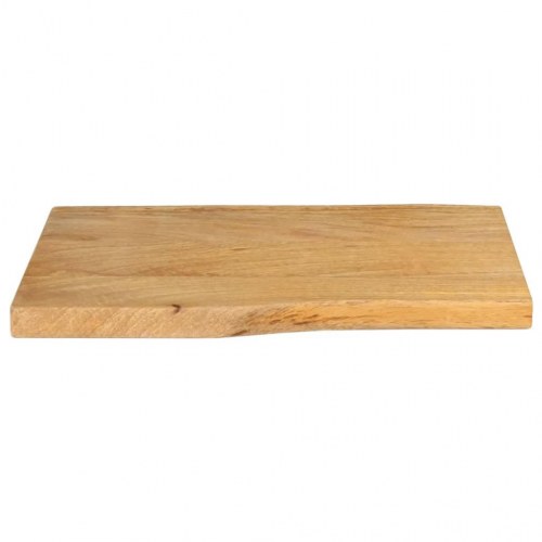Bordplade i massivt mangotræ 60 x 40 x 2,5 cm med naturlig kant