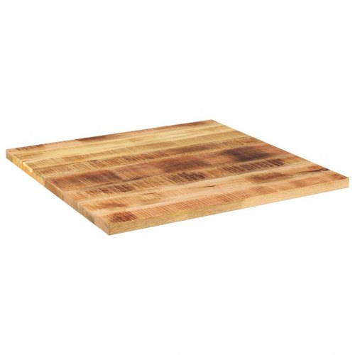 Bordplade 70 x 70 cm i massivt ru mangotræ