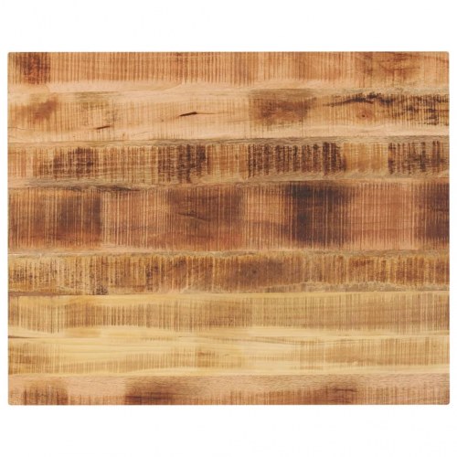 Rektangulær bordplade i massivt ru mangotræ 90 x 80 x 3,8 cm