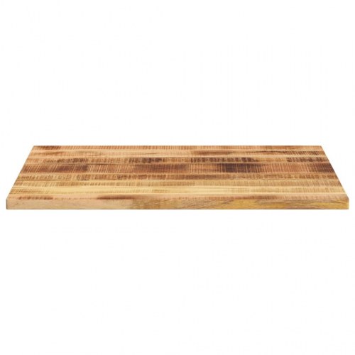Rektangulær bordplade i massivt ru mangotræ 90 x 80 x 3,8 cm