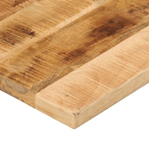 Bordplade 60x60x3,8 cm firkantet massivt ru mangotræ