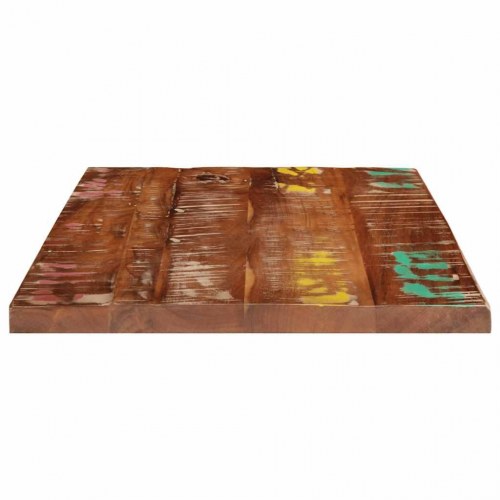 Bordplade i massivt genbrugstræ 60 x 50 x 2,5 cm