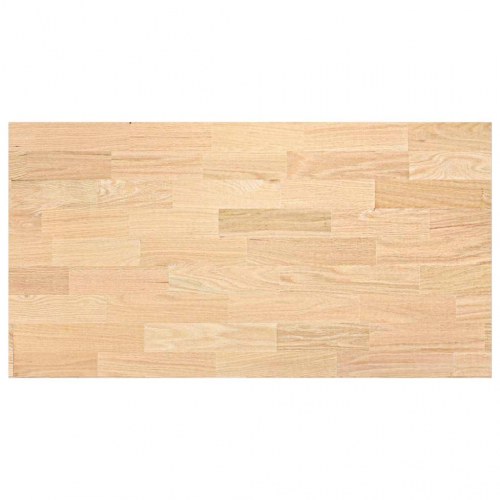 Køkkenbordplade 120x63,5x4 cm massivt egetræ rektangulær