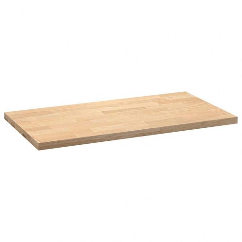 Køkkenbordplade 120x63,5x4 cm massivt egetræ rektangulær