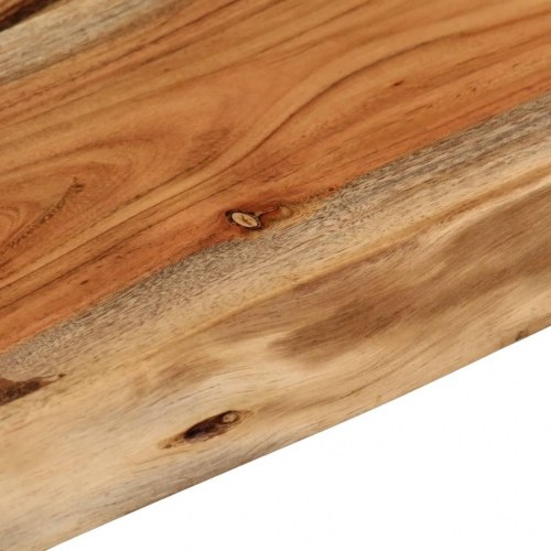 Væghylde 50×30×2,5 cm - rektangulær i massivt akacietræ med naturlig kant