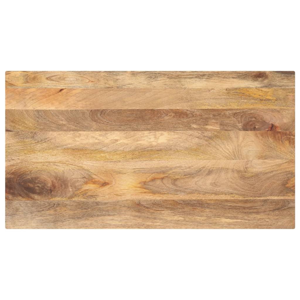 Bordplade 120x60x2,5 cm rektangulær massivt mangotræ billede