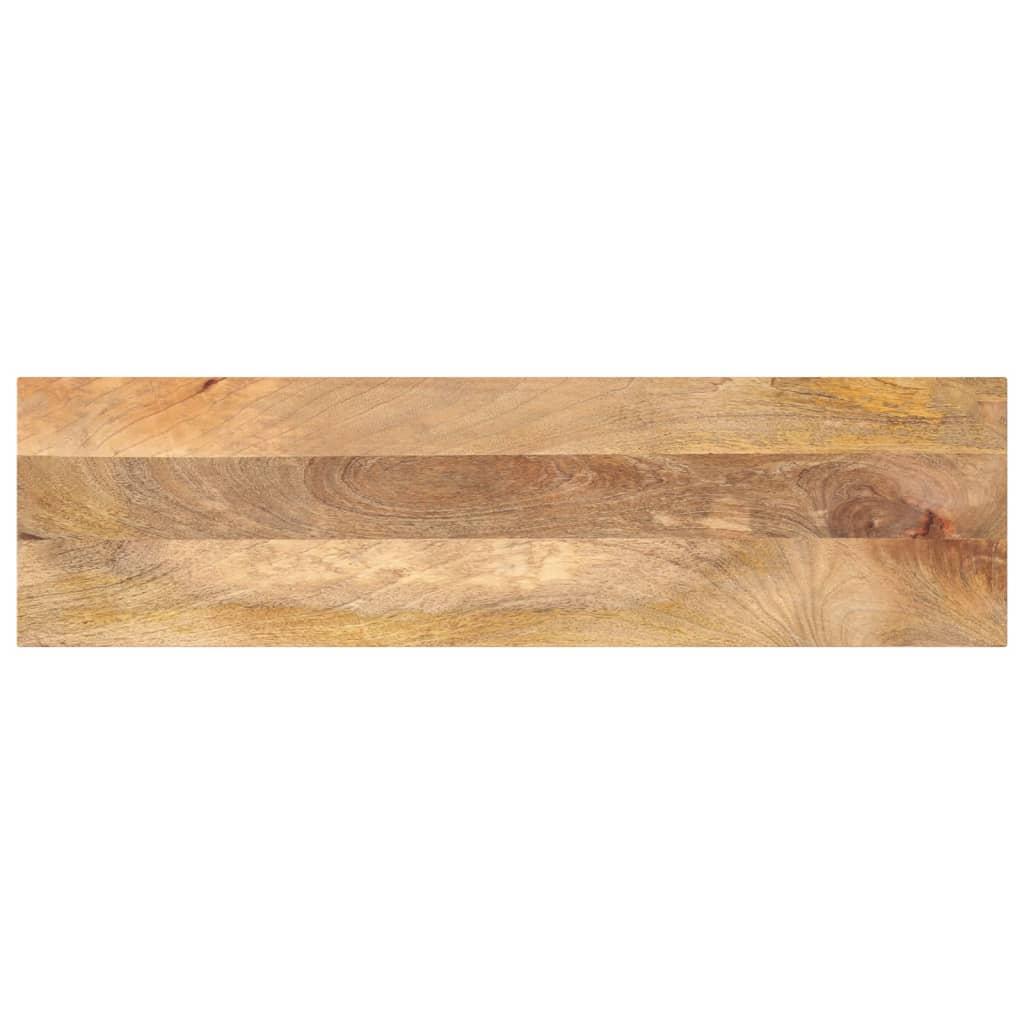 Bordplade 100x40x3,8 cm rektangulær massivt mangotræ billede