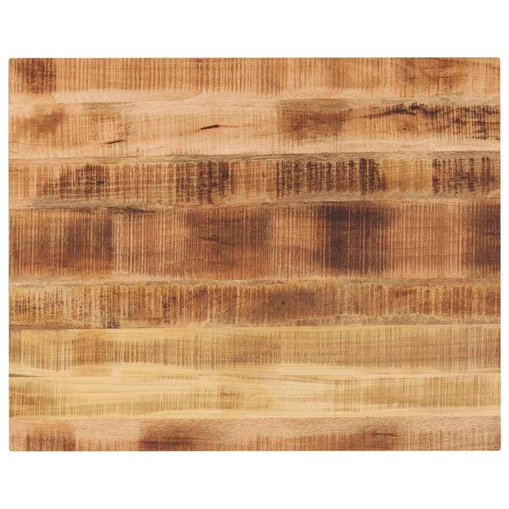 Bordplade 100x80x2,5 cm rektangulær massivt ru mangotræ billede