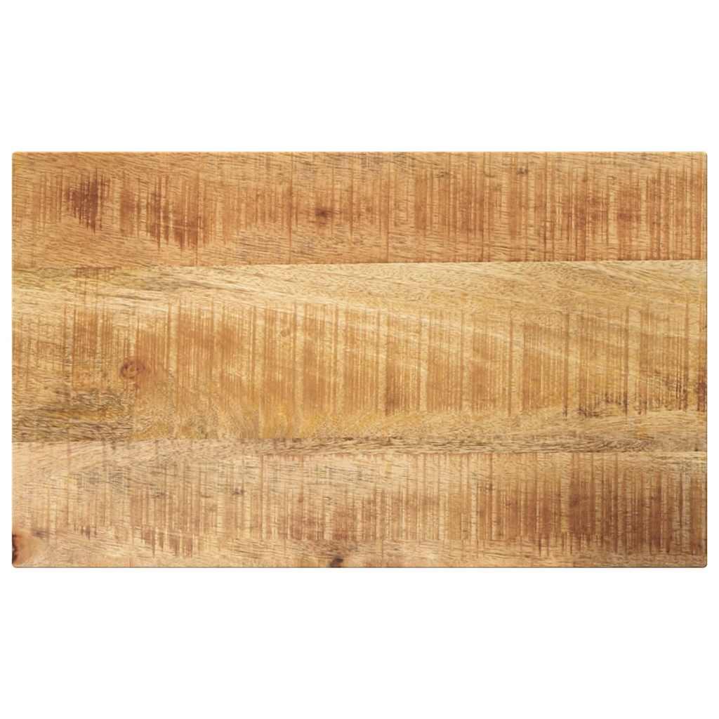 Bordplade 60x20x2,5 cm rektangulær massivt ru mangotræ billede