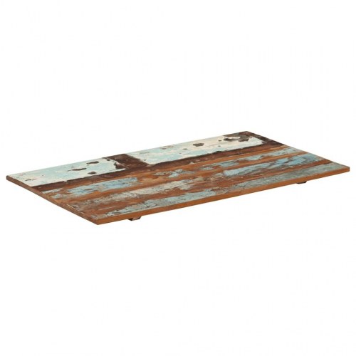 Bordplade 60×100 cm - rektangulær i massivt genbrugstræ, 15-16 mm