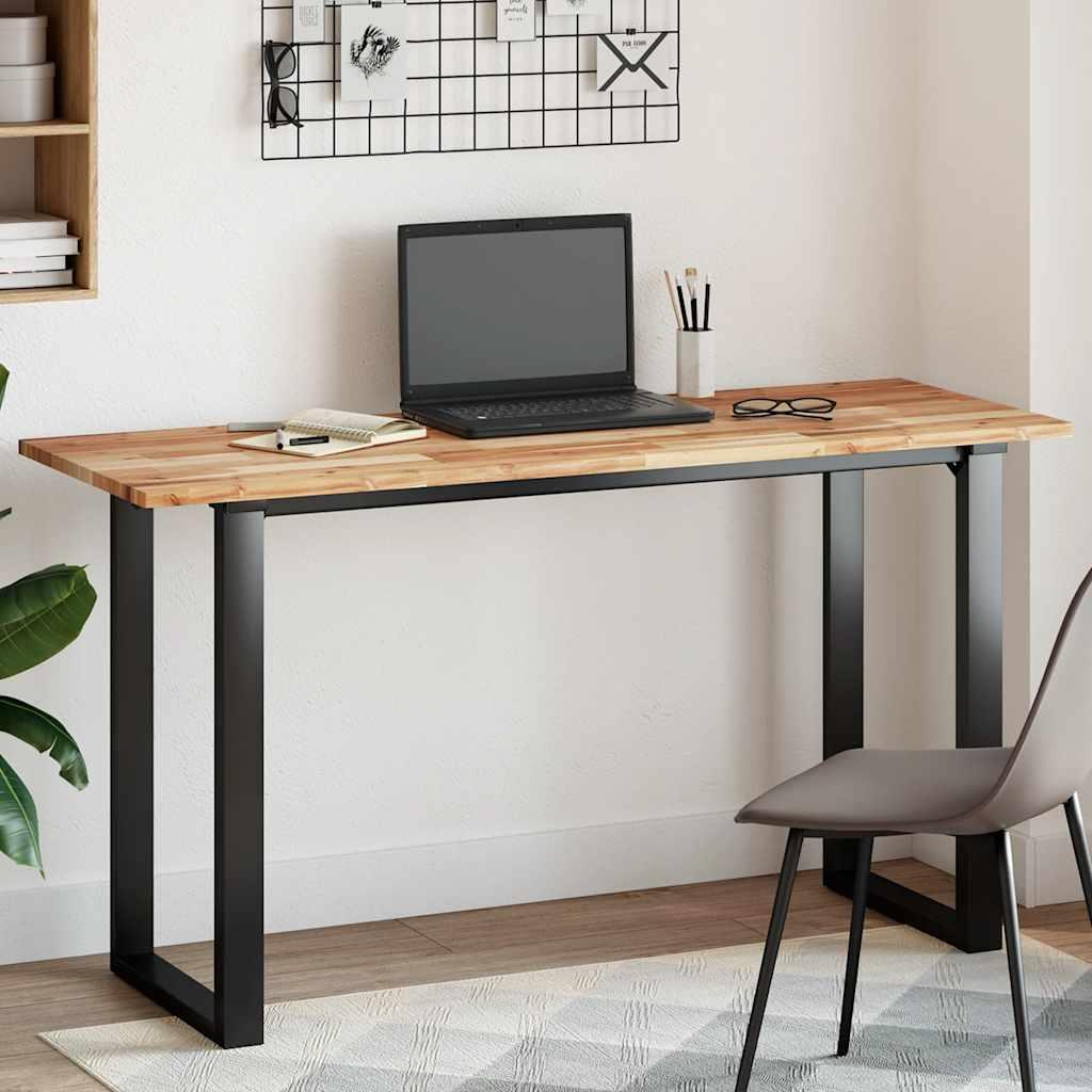 Bordplade 140x50x2 cm rektangulær massivt akacietræ billede