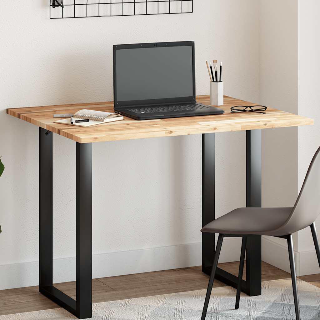 Bordplade 100x80x2 cm rektangulær massivt akacietræ billede
