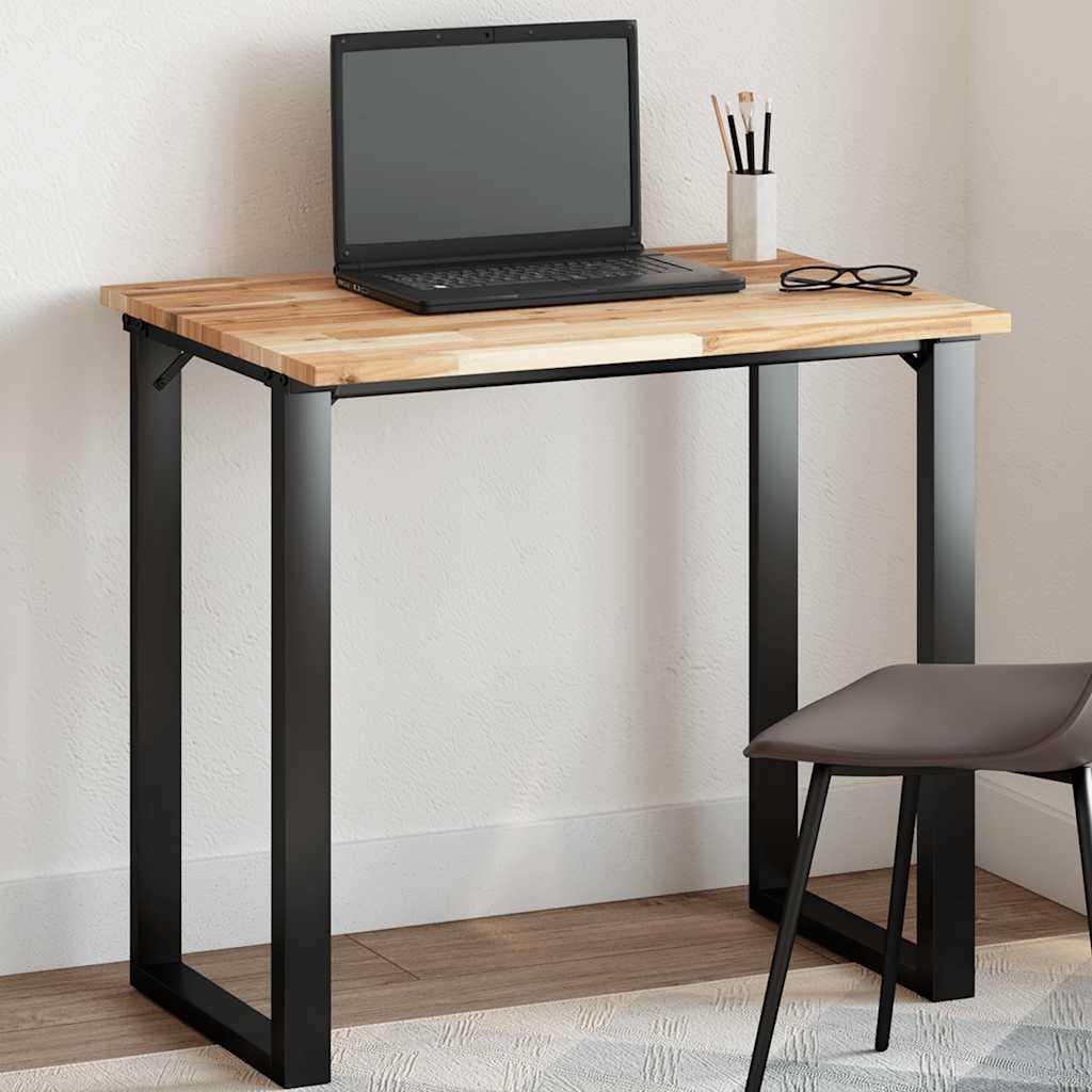 Bordplade 100x60x2 cm rektangulær massivt akacietræ billede