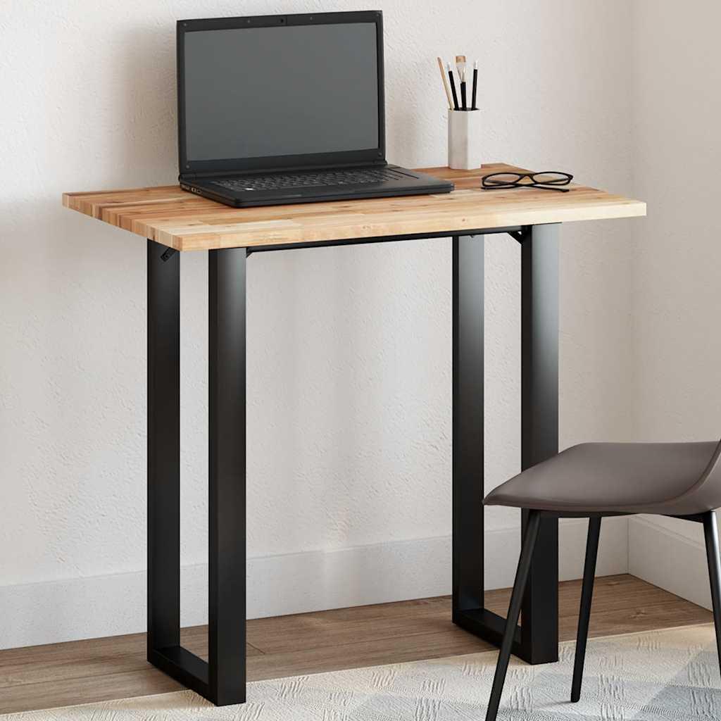 Bordplade 100x50x2 cm rektangulær massivt akacietræ billede