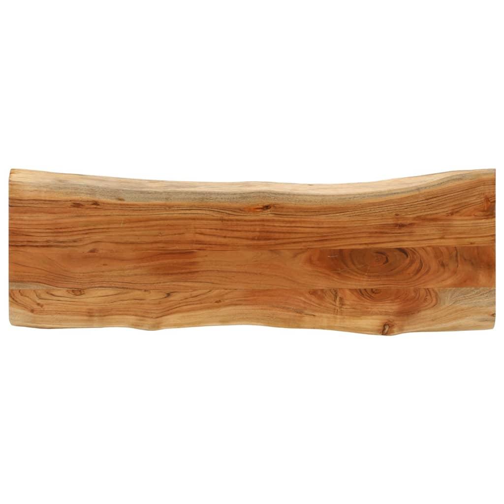 Bordplade 140x40x3,8 cm rektangulær massivt akacietræ billede