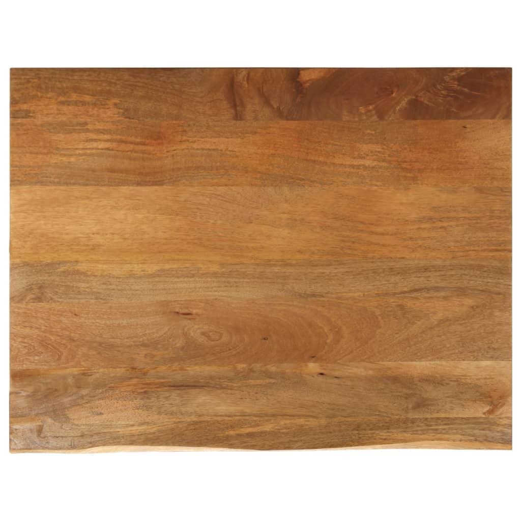 Bordplade 110x80x3,8 cm naturlig kant massivt mangotræ billede