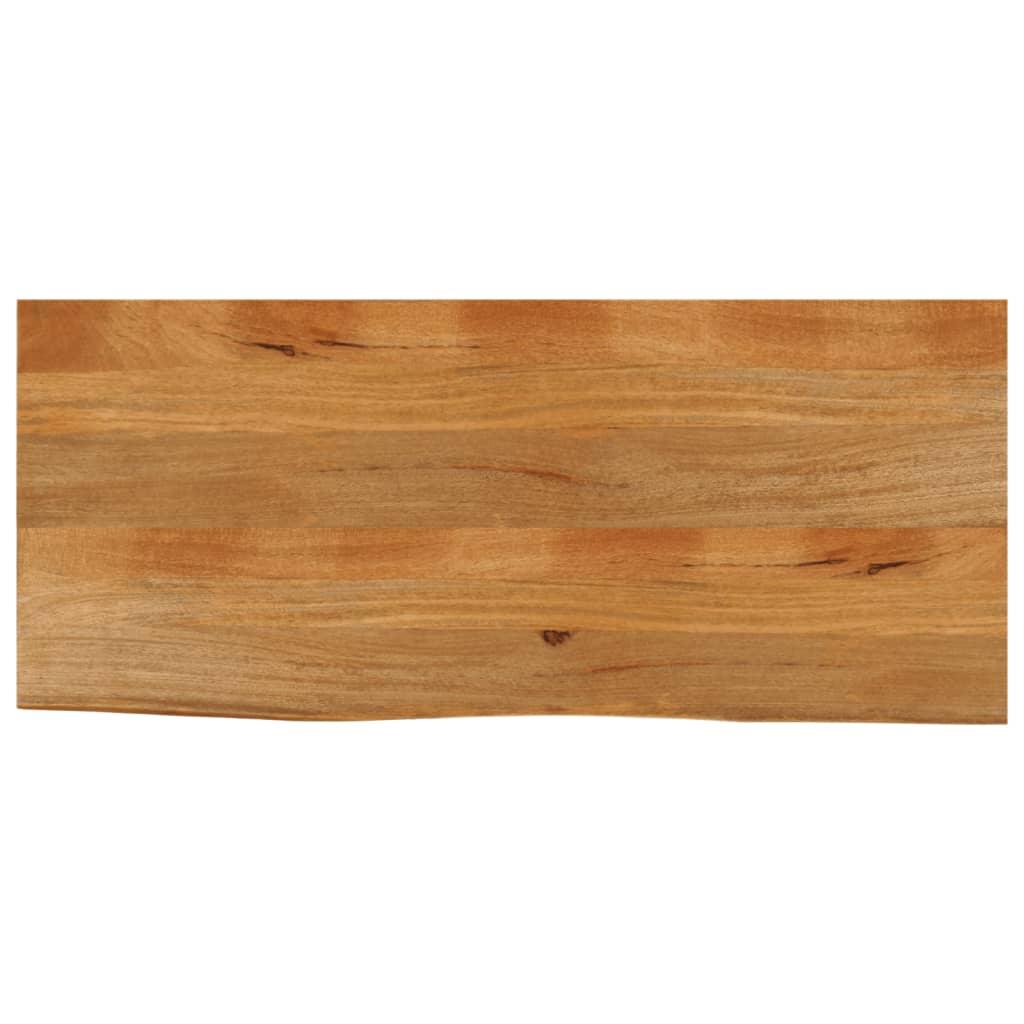 Bordplade 140x60x3,8 cm naturlig kant massivt mangotræ billede