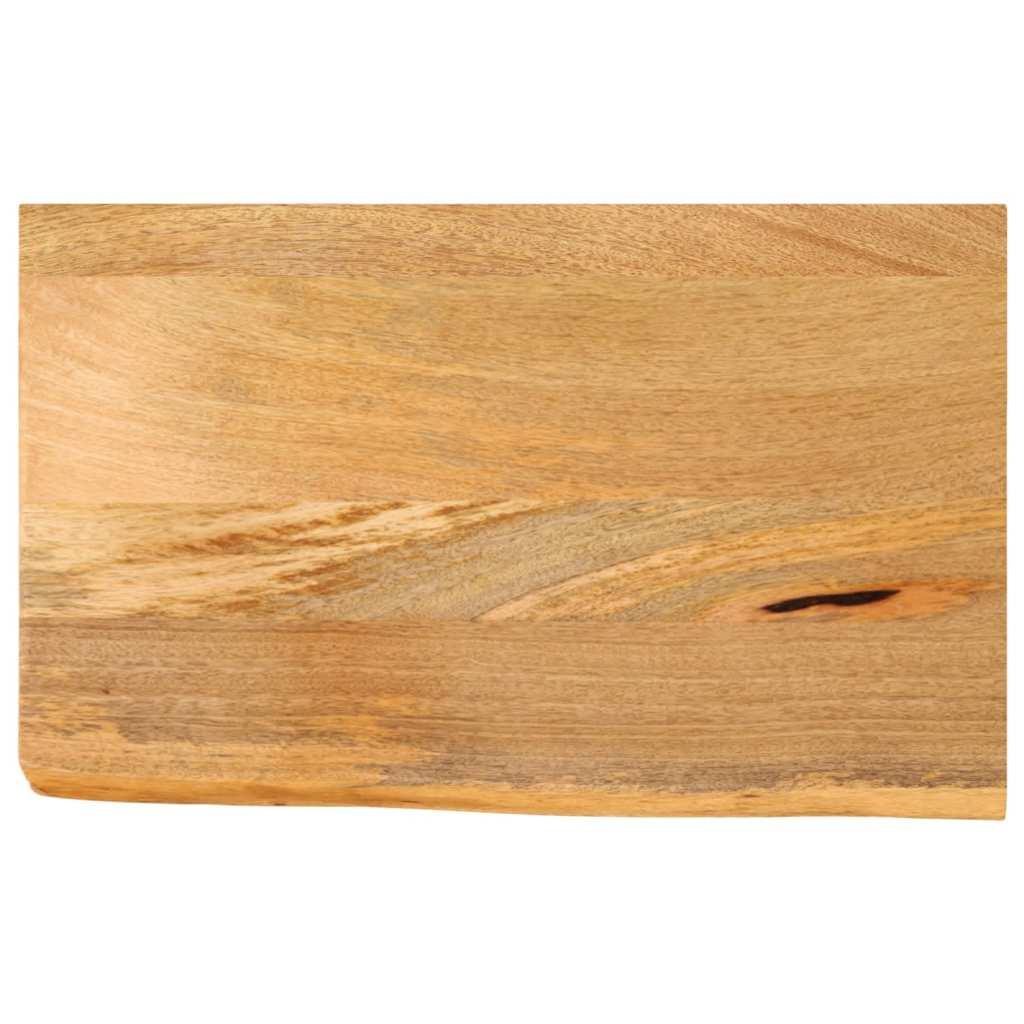 Bordplade 40x20x3,8 cm naturlig kant massivt mangotræ billede