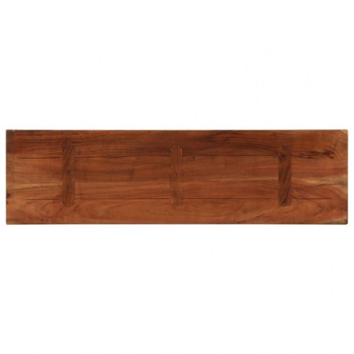 Bordplade 120 × 30 × 2,5 cm - rektangulær i massivt genbrugstræ