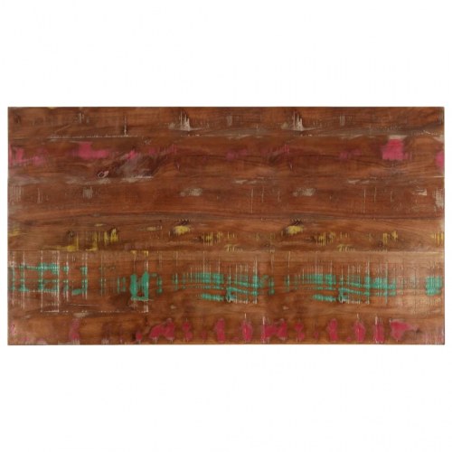 Bordplade i massivt genbrugstræ 100 x 50 cm