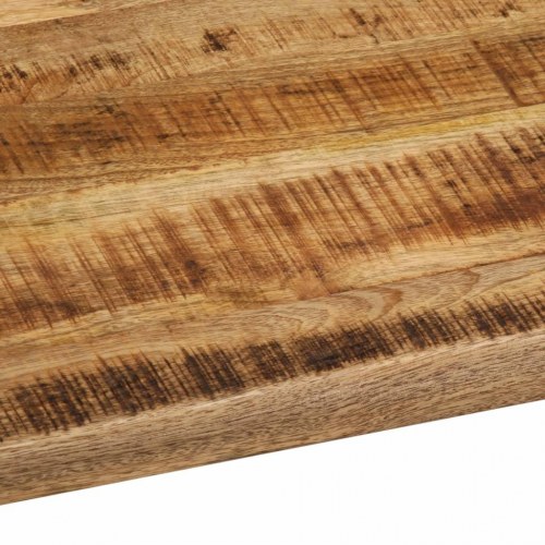 Bordplade i massivt mangotræ med naturlig kant - 100 x 80 x 2,5 cm