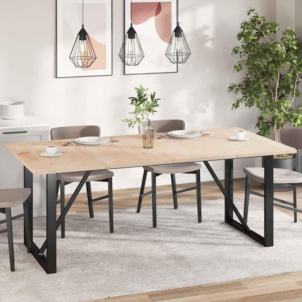 Bordplader 4 stk. 100x50x2,5 cm rektangulær massivt fyrretræ billede