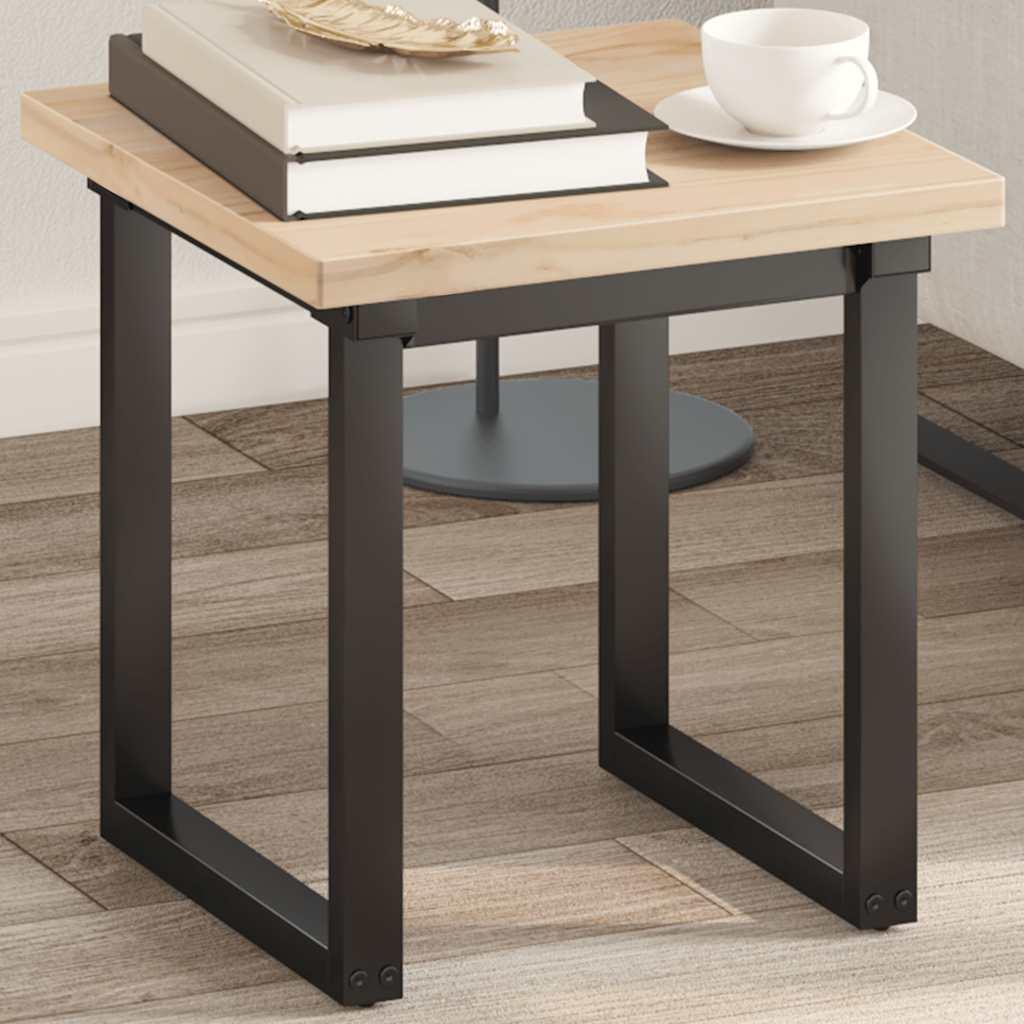Bordplade 40x40x2,5 cm firkantet massivt fyrretræ billede