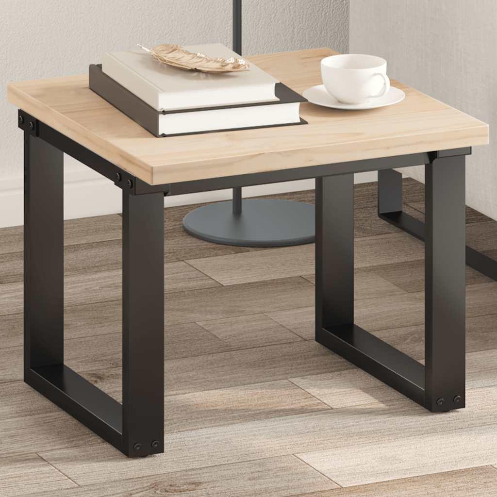 Bordplade 50x50x2,5 cm firkantet massivt fyrretræ billede