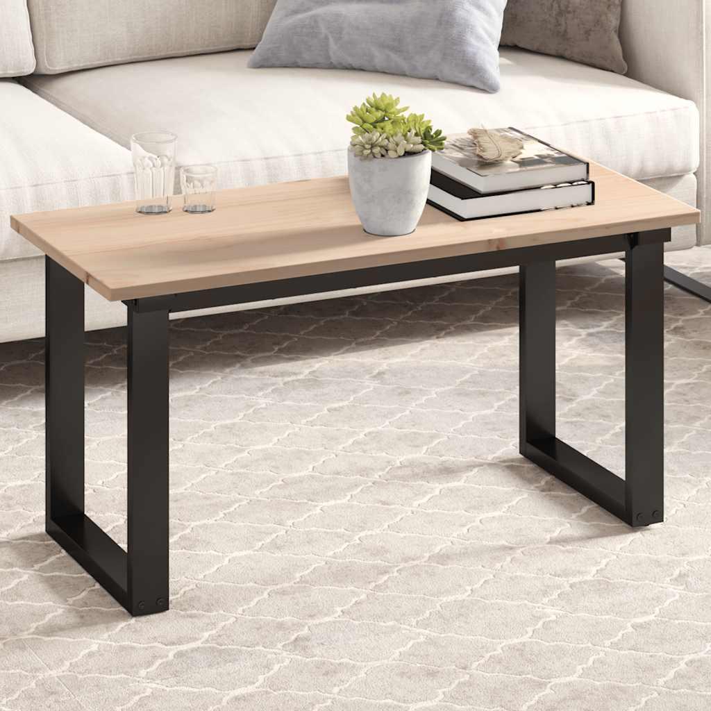 Bordplade 90x40x1,7 cm rektangulær massivt fyrretræ billede