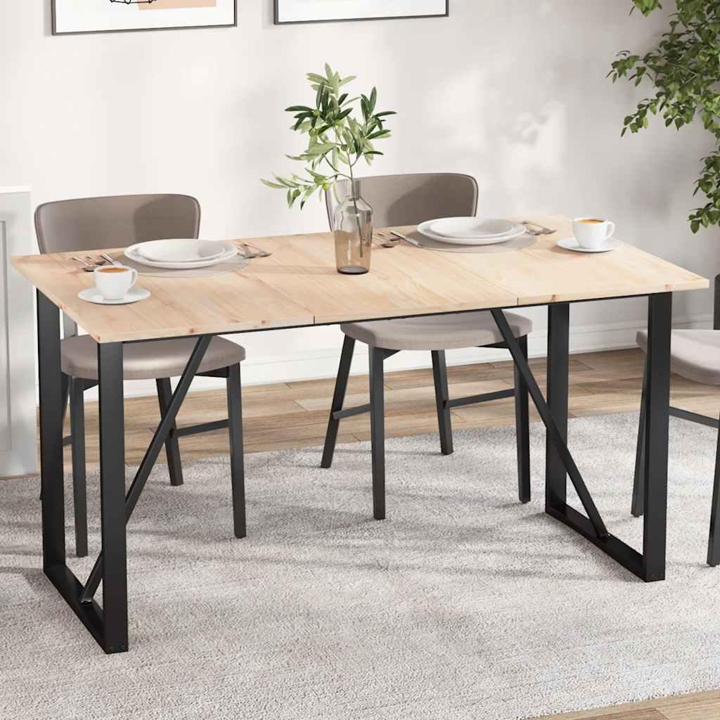 Bordplader 3 stk. 80x47x1,7 cm rektangulær massivt fyrretræ billede