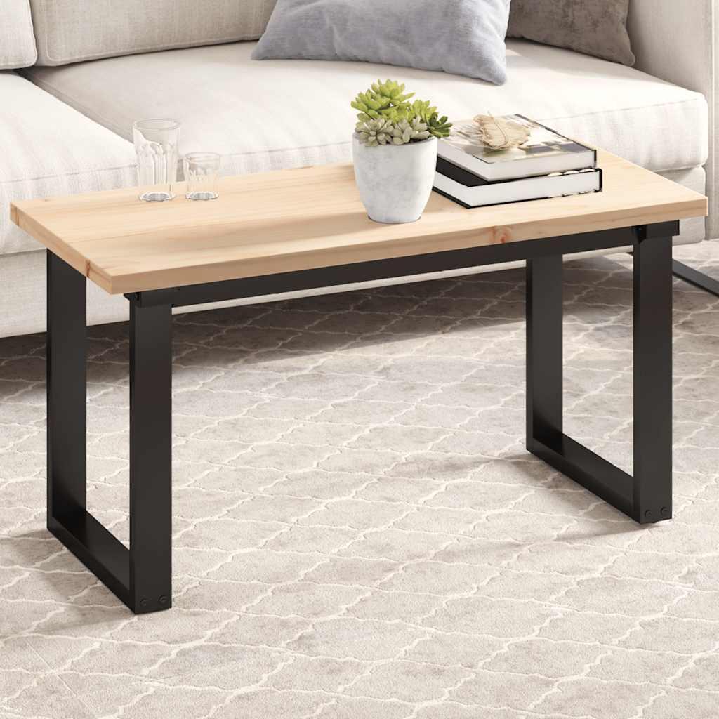Bordplade 90x40x2,5 cm rektangulær massivt fyrretræ billede