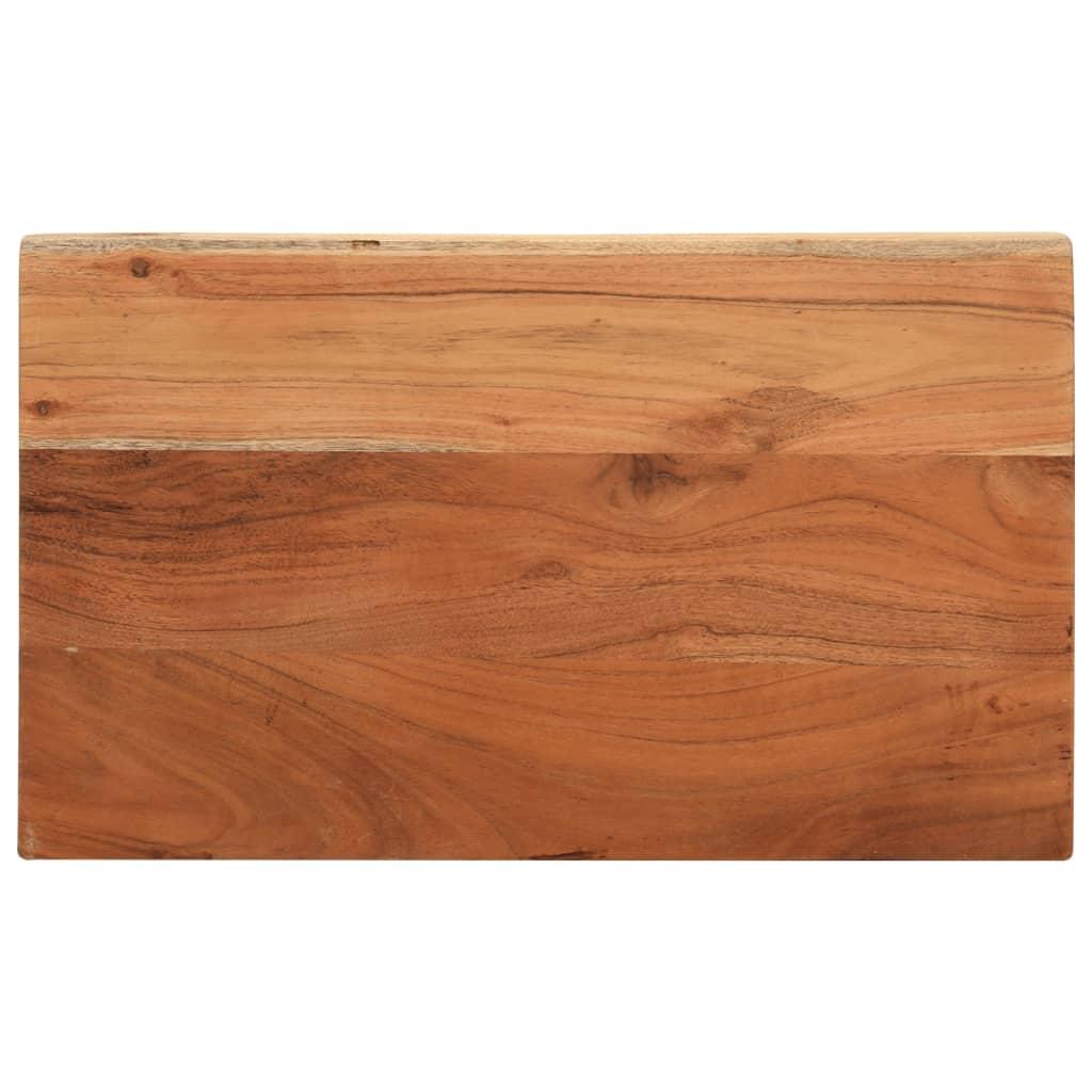 Bordplade 60x40x2,5 cm rektangulær massivt akacietræ billede