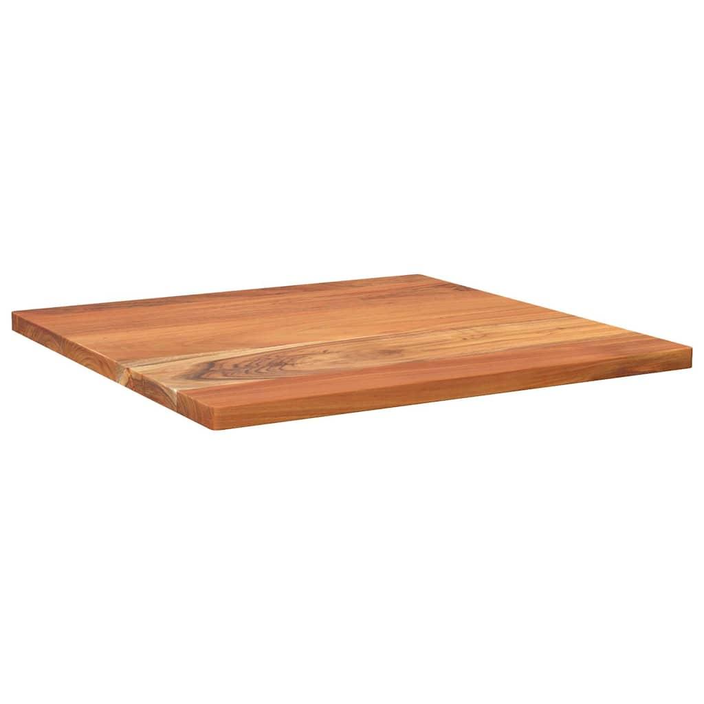 Bordplade 50x50x2,5 cm firkantet massivt akacietræ billede