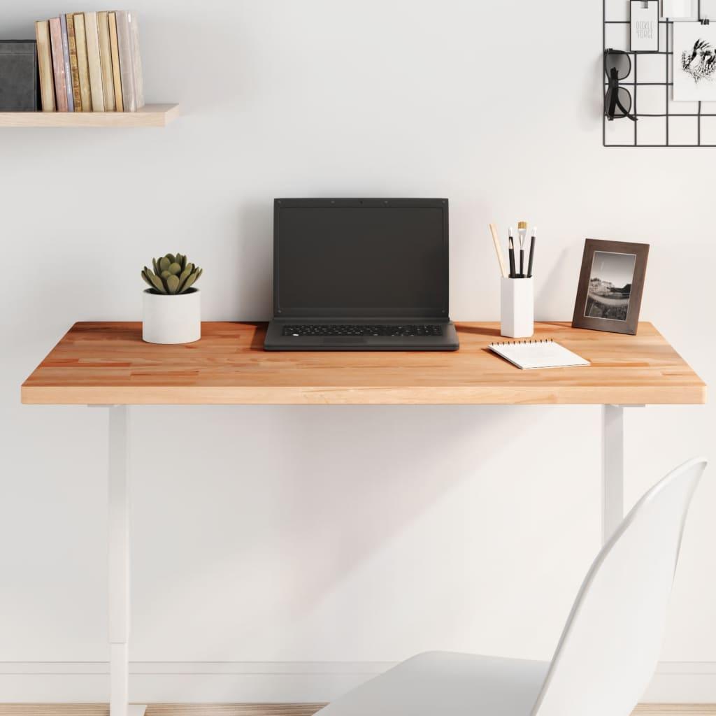 Bordplade 100x50x2,5 cm rektangulær massivt bøgetræ billede