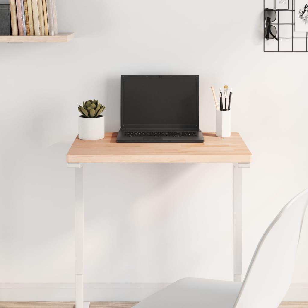Bordplade 60x40x2,5 cm rektangulær massivt bøgetræ billede
