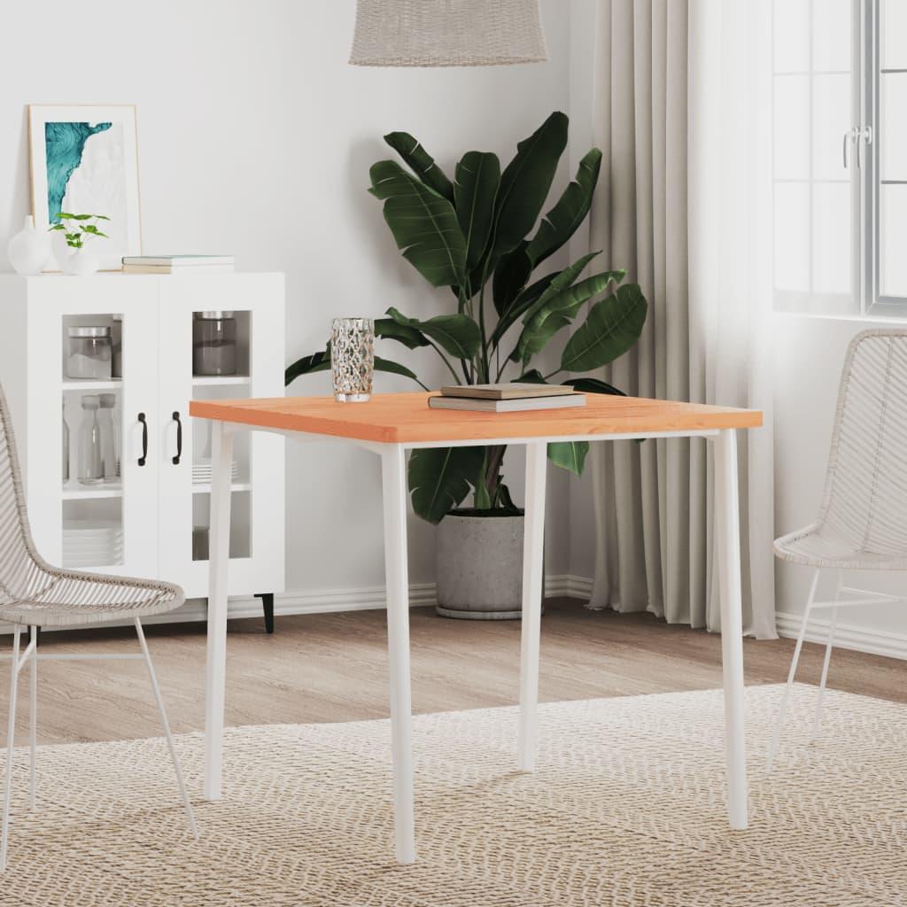 Bordplade 70x70x2,5 cm firkantet massivt bøgetræ billede