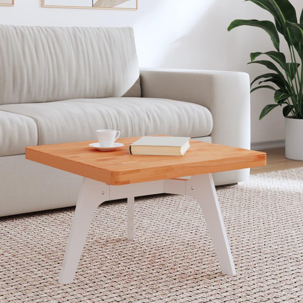Bordplade 60x60x4 cm firkantet massivt bøgetræ billede