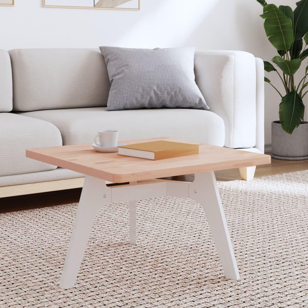 Bordplade 60x60x2,5 cm firkantet massivt bøgetræ billede