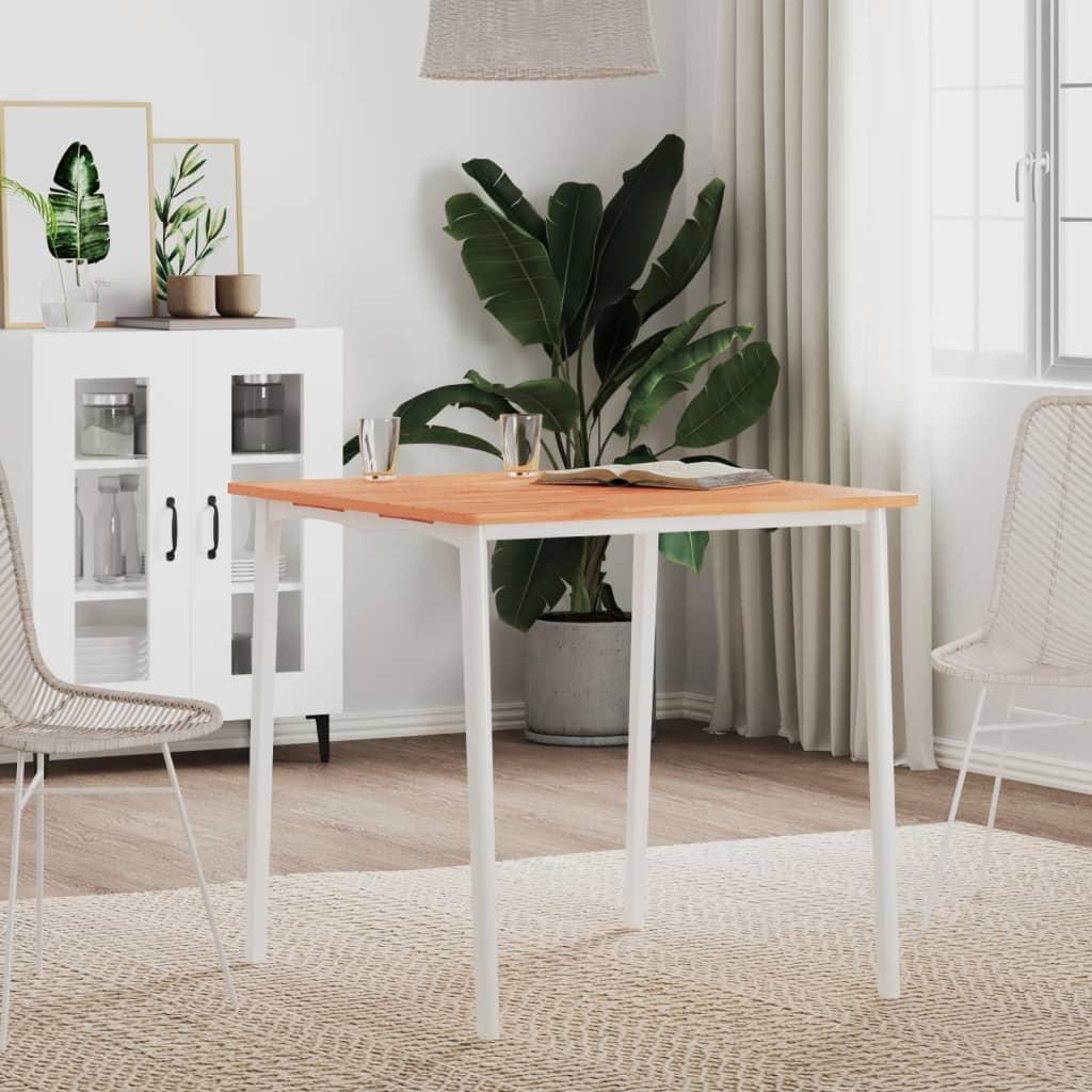 Bordplade 70x70x1,5 cm firkantet massivt bøgetræ billede