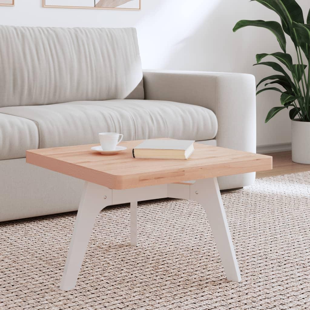 Bordplade 60x60x4 cm firkantet massivt bøgetræ billede