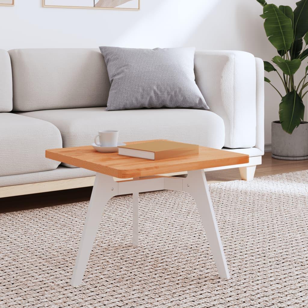 Bordplade 50x50x2,5 cm firkantet massivt bøgetræ billede