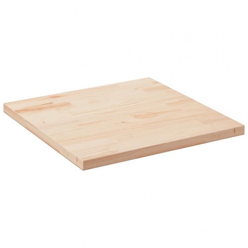 Bordplade 90 × 90 × 2,5 cm - firkantet i massivt fyrretræ (ubehandlet)