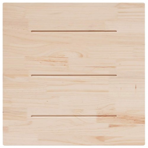 Bordplade 90 × 90 × 2,5 cm - firkantet i massivt fyrretræ (ubehandlet)