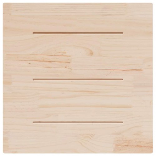 Bordplade i massivt fyrretræ 80 × 80 × 2,5 cm - firkantet, ubehandlet