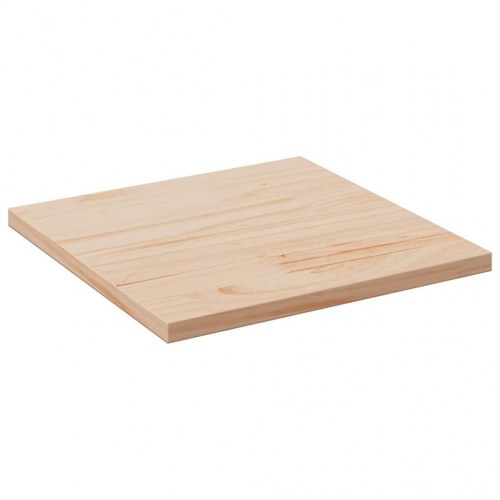 Bordplade 60 × 60 × 2,5 cm - firkantet i massivt fyrretræ (ubehandlet)
