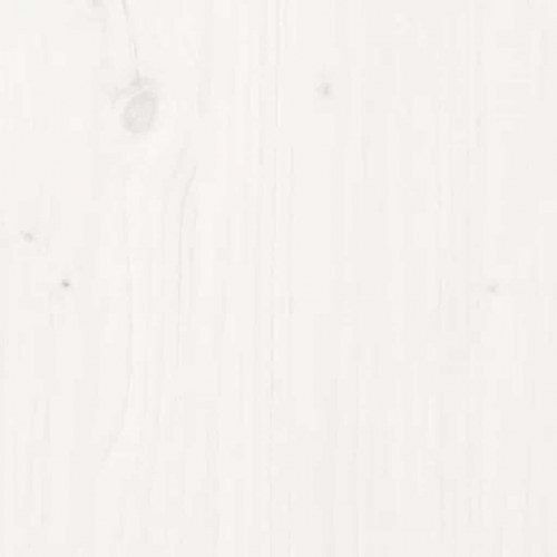 Oval bordplade 90×45×2,5 cm i massivt fyrretræ - hvid