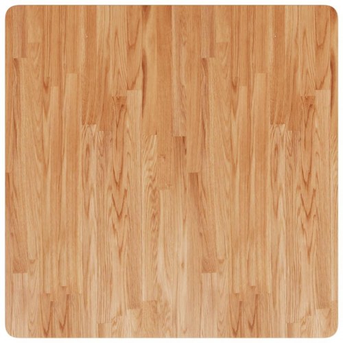 Firkantet bordplade 80x80x1,5 cm behandlet massivt eg lysebrun